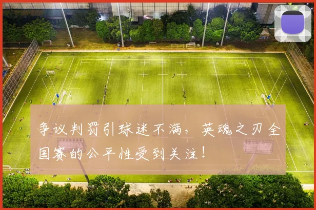 争议判罚引球迷不满，英魂之刃全国赛的公平性受到关注！
